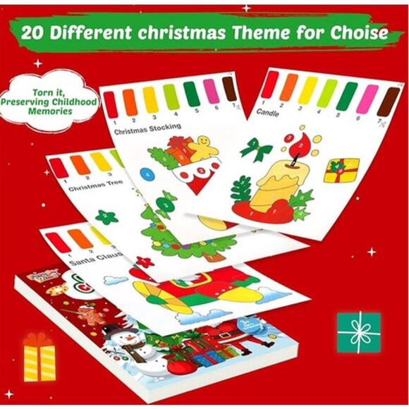 Paint with Water Coloring Books: Xmas Mess Watercolor Painting Kit - Arts - Picture 2 of 6